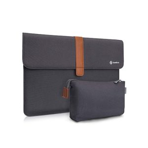 TÚI CHỐNG SỐC TOMTOC (USA) ENVELOPE + POUCH  MACBOOK AIR/RETINA13” NEW DARK GRAY