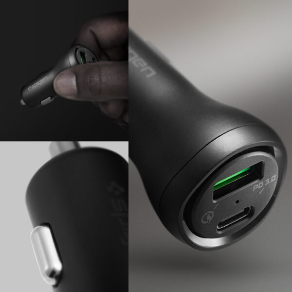 [MUA 1 TẶNG 1] TẨU SẠC XE HƠI SPIGEN STEADIBOOST™ USB-C PD3.0 CAR CHARGER (1C1A) 27W