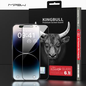 CƯỜNG LỰC MIPOW KINGBULL iPHONE 15 3D PREMIUM SILK PROTECTOR – BJ505-BK