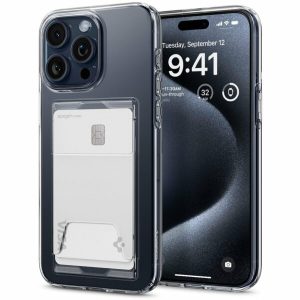 [MUA 1 TẶNG 1] ỐP LƯNG IPHONE 15 PRO MAX SPIGEN CRYSTAL SLOT ACS06587