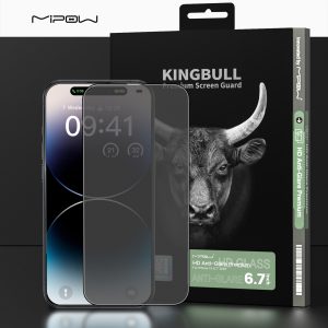 CƯỜNG LỰC MIPOW KINGBULL iPHONE 15 PLUS CHỐNG VÂN TAY HD ANTI GLARE PROTECTOR – BJ530-BK