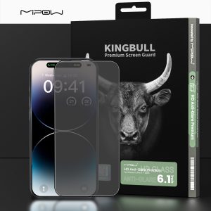 CƯỜNG LỰC MIPOW KINGBULL iPHONE 15 PRO CHỐNG VÂN TAY HD ANTI GLARE PROTECTOR – BJ531-BK