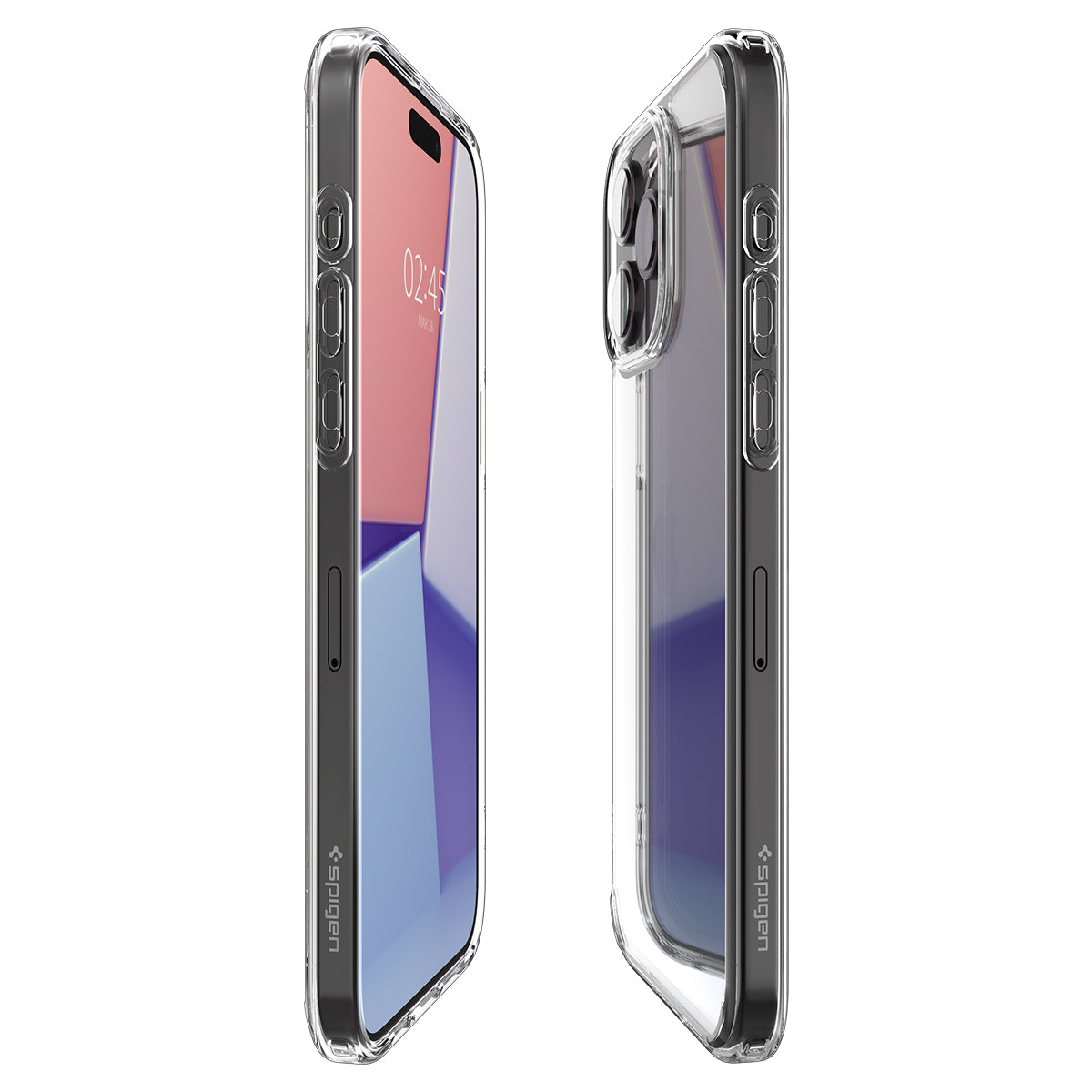 ỐP LƯNG SPIGEN IPHONE 15 PRO ULTRA HYBRID CRYSTAL CLEAR (TRONG SUỐT, VIỀN ĐEN) – ACS06713 – ACS06707