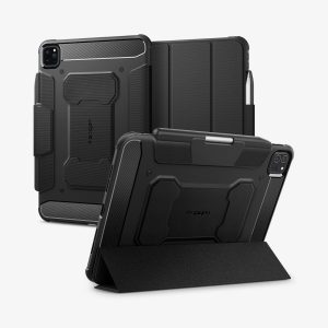BAO DA IPAD PRO 11 INCH (2024) SPIGEN CASE RUGGED ARMOR PRO BLACK – ACS07017