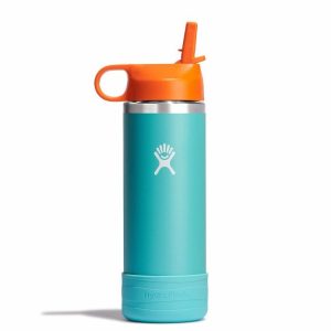 BÌNH NƯỚC GIỮ NHIỆT DÀNH CHO TRẺ HYDRO FLASK KIDS 18 OZ WIDE MOUTH STRAW CAP AND BOOT 532 ml – W18CSWBB