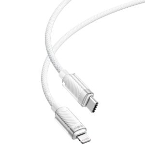 Cáp Innostyle USB-C to Lightning CryStalShine 1.5 Mét white