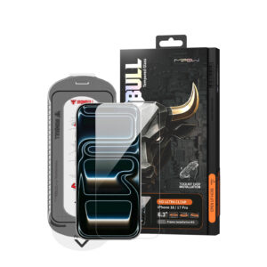 Kính Cường Lực iPhone 18 Pro / 17 Pro 6.3” 2026 MIPOW IRONBULL HD Ultra Clear Tool Kit & Frame Camera Cover (Không Viền)
