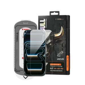 Kính Cường Lực iPhone 18 Pro Max / 17 Pro Max 6.9” 2026 MIPOW IRONBULL HD Ultra Clear Tool Kit & Frame Camera Cover (Không Viền)