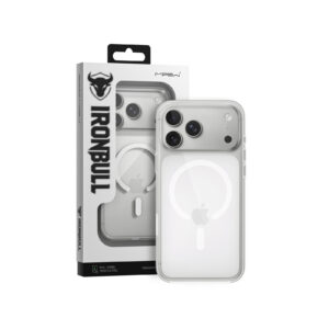 Ốp Lưng Magsafe iPhone 18 Pro / 17 Pro 6.3” 2026 MIPOW IRONBULL Button Control Tempered Glass Transparent